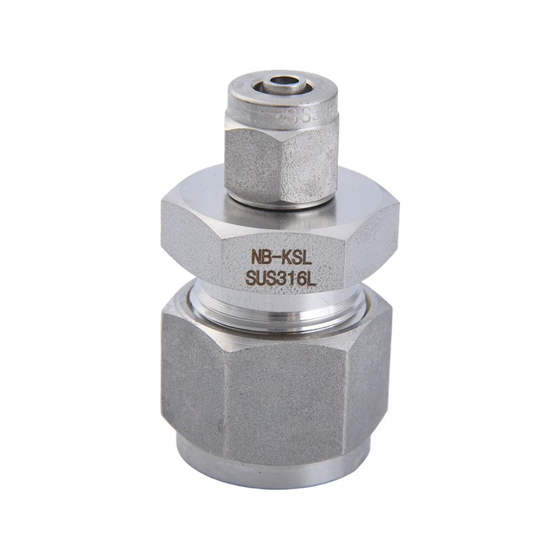 316L-Edelstahl-Klemmverschraubung, gerader Reduzierverbinder
