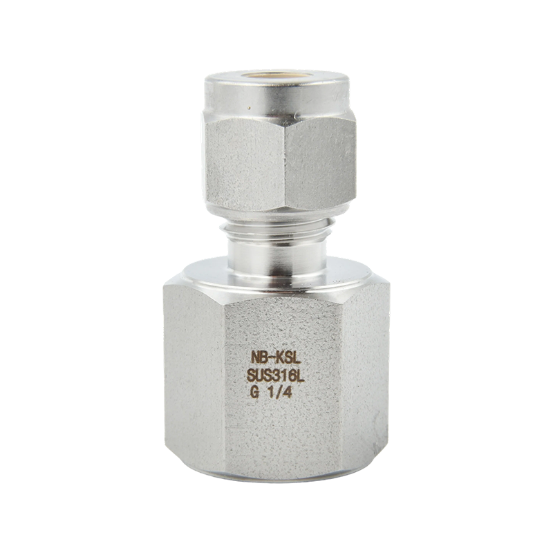 Klemmverschraubung für Manometer aus 316L-Edelstahl